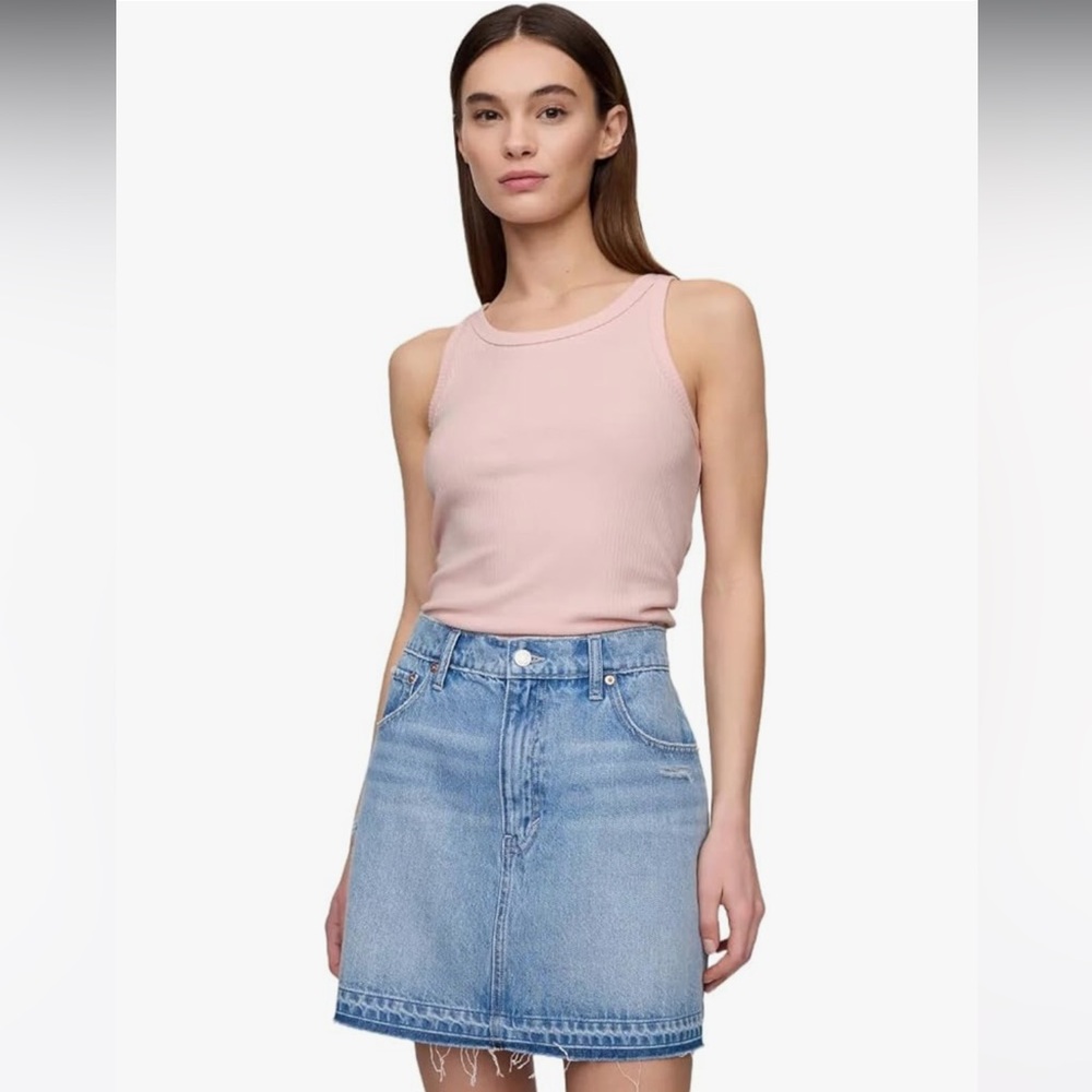GAP High Neck Ribbed Tank Sz L